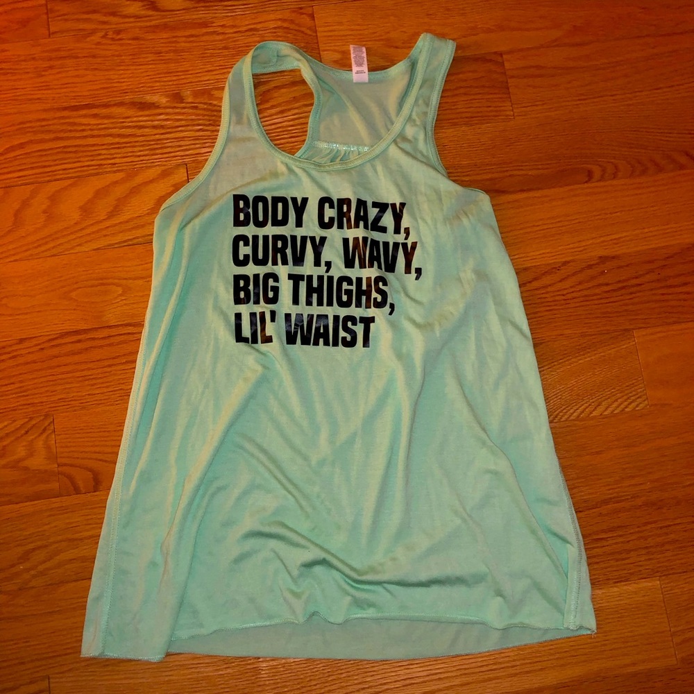 CVG workout MINT green tank